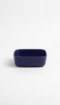 Deep Indigo square-edged feeding bowl