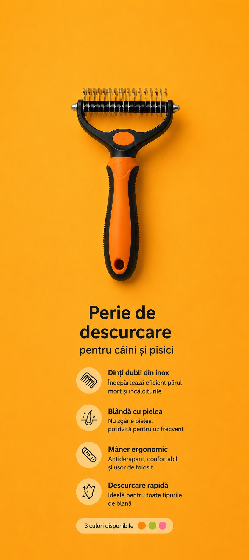Perie profesionala 2 in 1 DuoGroom