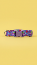 Grape Soda patterned cat collar